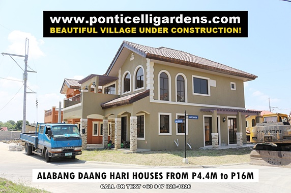 Ponticelli Gardens - House and Lot for Sale in Daang Hari, Vista Alabang Philippines