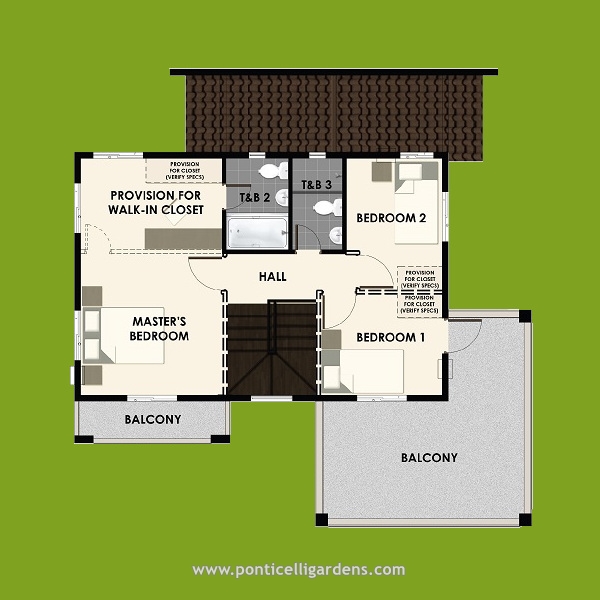 Ponticelli Gardens - Designer 166 Floor Plan (2nd Floor)